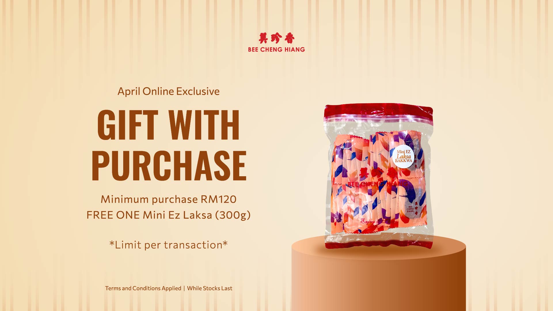 Free one mini ez laksa 300g