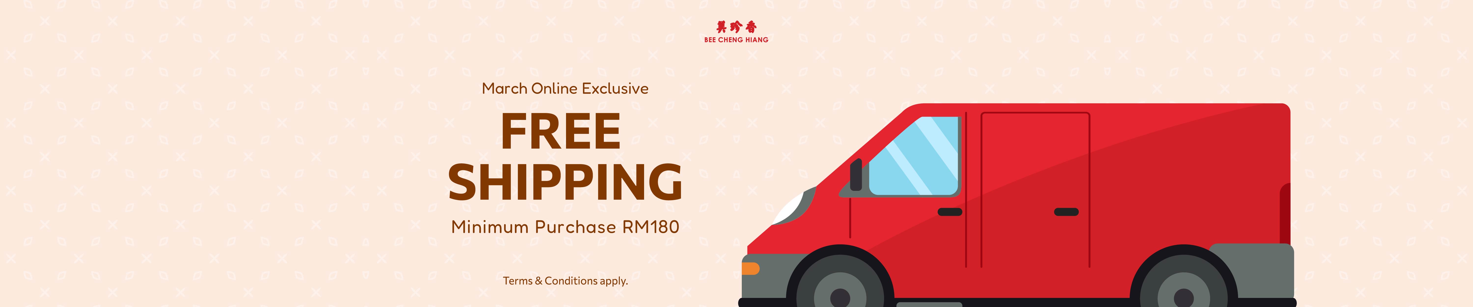Free shipping > rm180