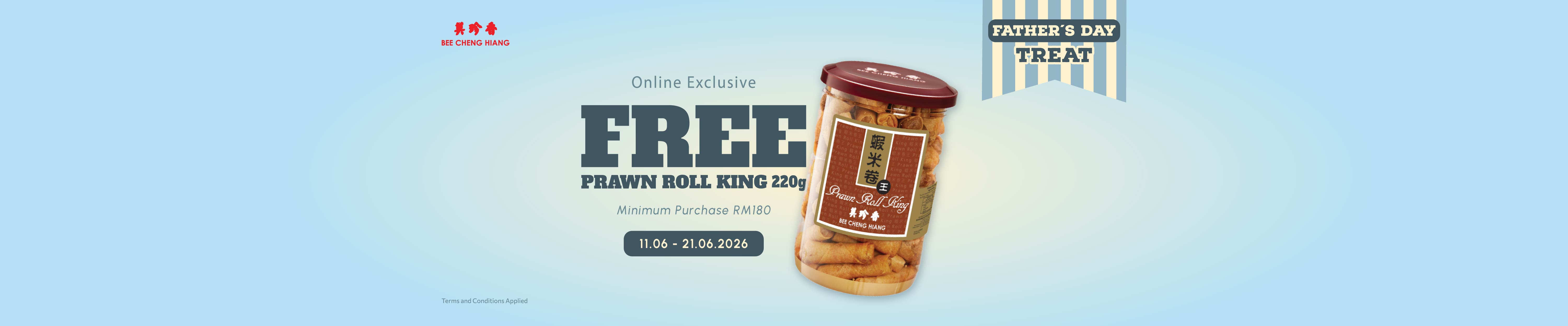 Free prawn roll king 220g
